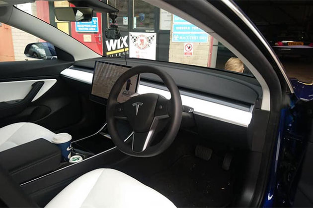 Tesla  interior