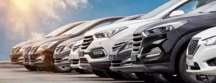 Row of cars