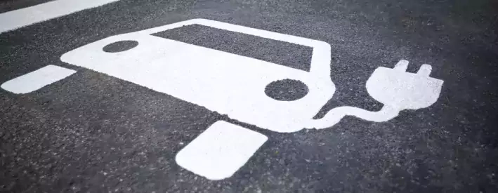 Electric Vehicle Road Marking