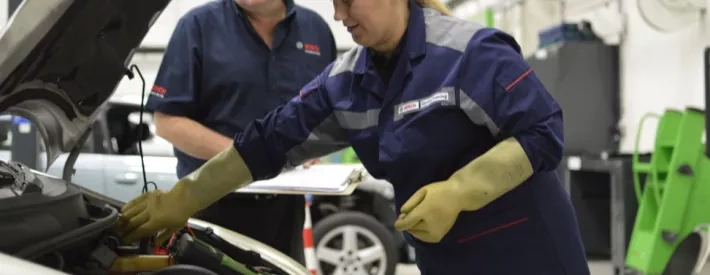 Apprentice In Workshop