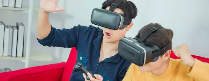 Kids with VR