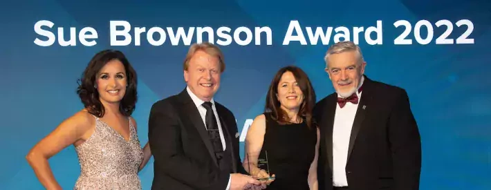 Julia Muir wins Sue Brownson Award at IMI Dinner